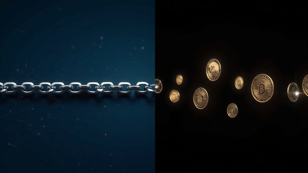 blockchain and cryptocurrency distinction